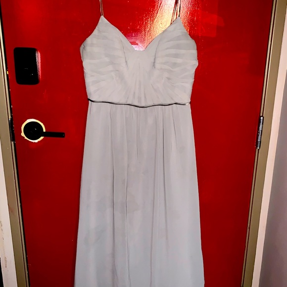 Slate Blue Bridesmaids Dress - Picture 2 of 6